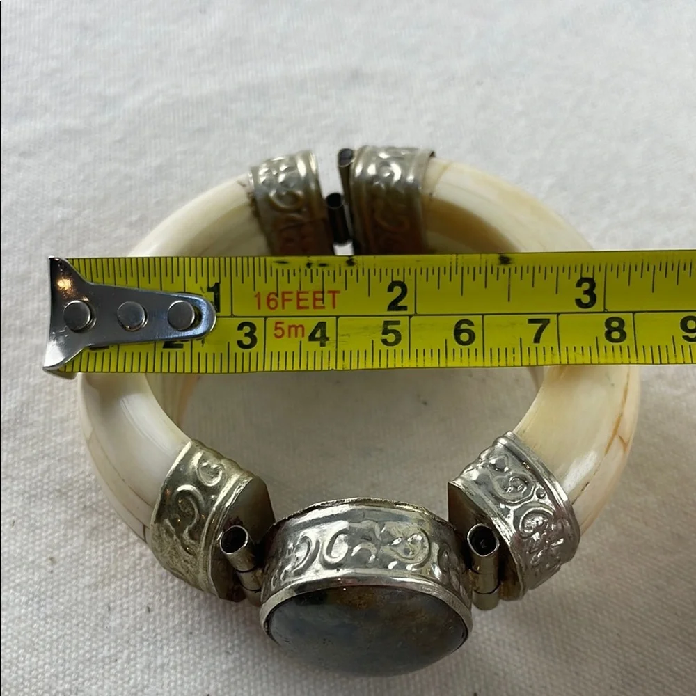 Vintage Tibetan Tribal Bone Bracelet
